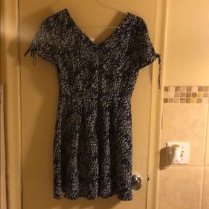 Blue and white Polka dot dress